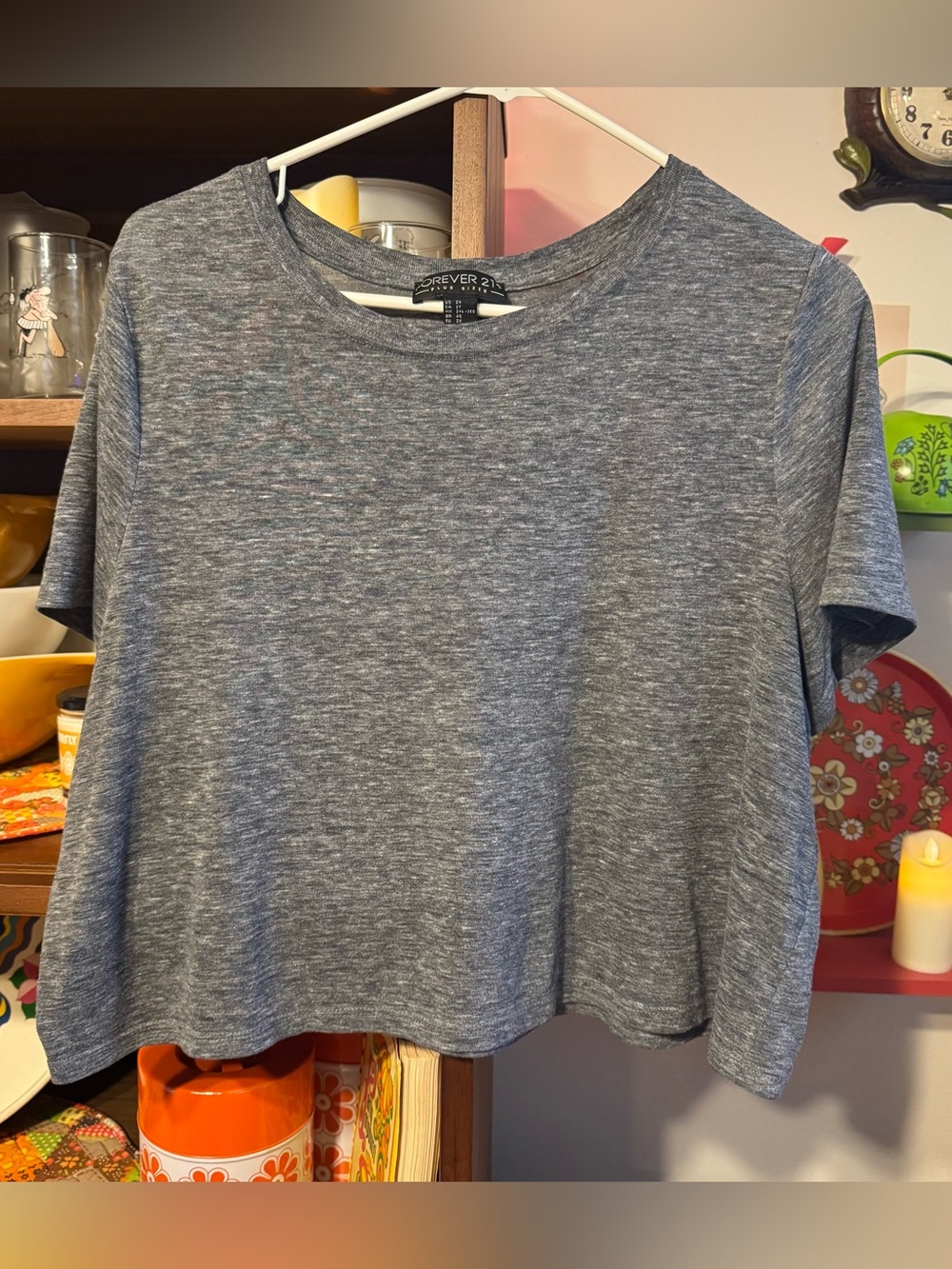 Forever 21+ cropped tee